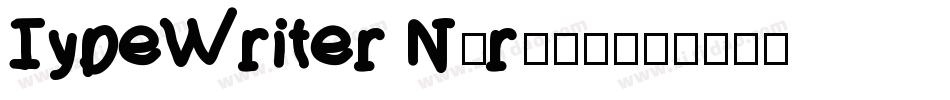 TypeWriter Normal字体转换
